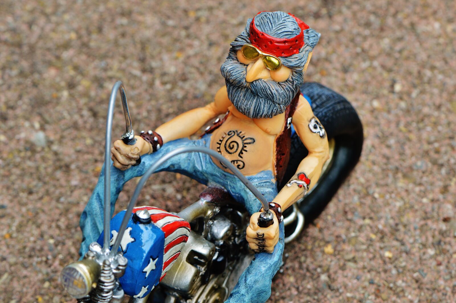 Nikon D3200 sample photo. Biker, bike, tattooed photography