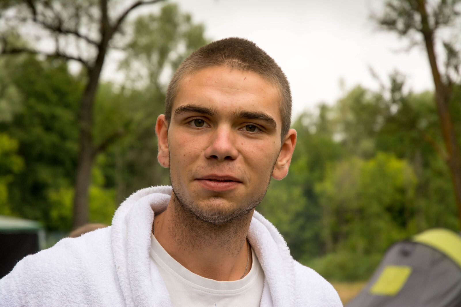 Nikon D7100 sample photo. Camp, dip, forest, pine photography
