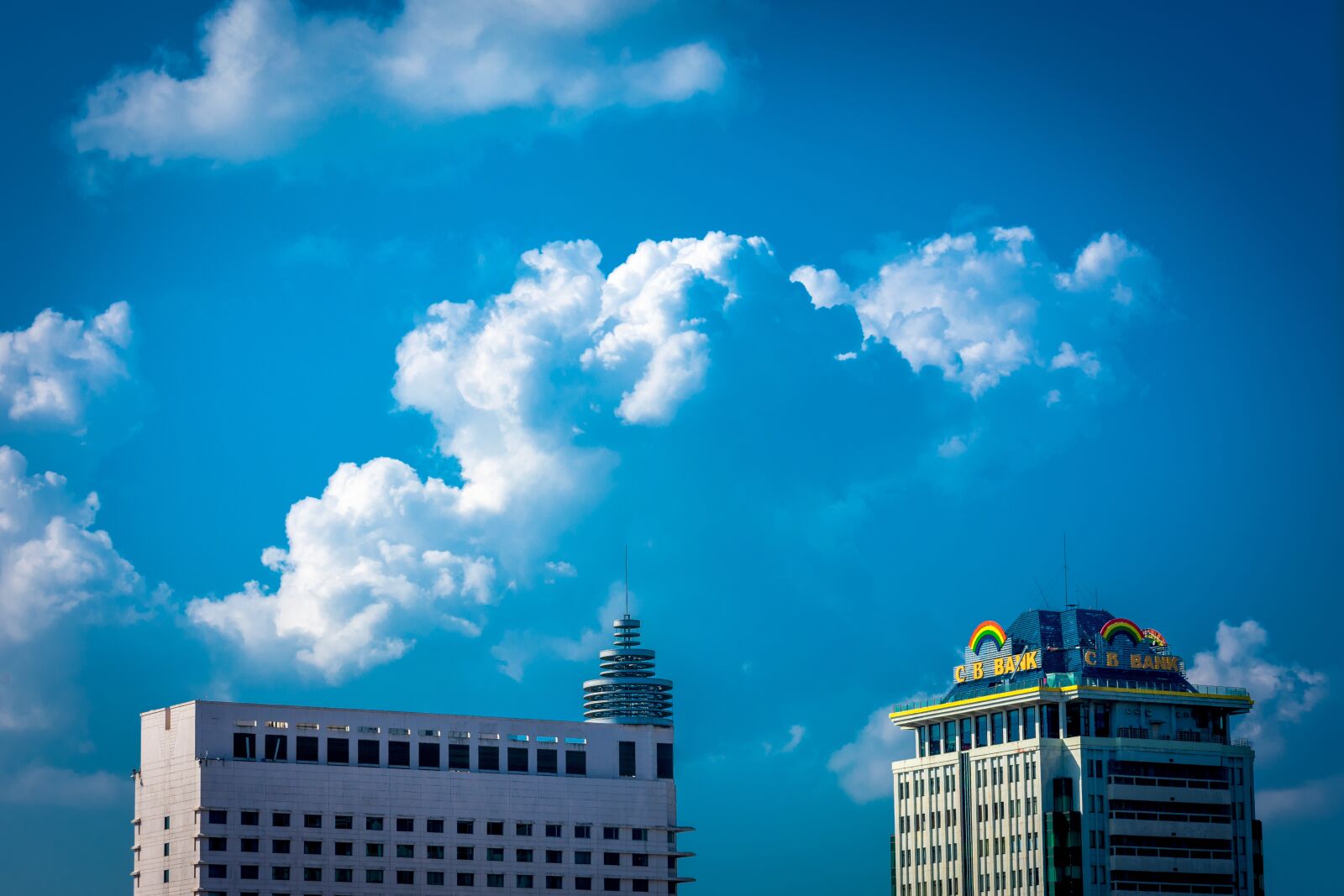 Nikon D3400 sample photo. Myanmar, building, clouds photography