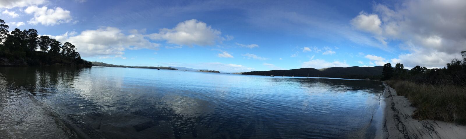 Apple iPhone 6s sample photo. Rainbow, river, tasmania photography