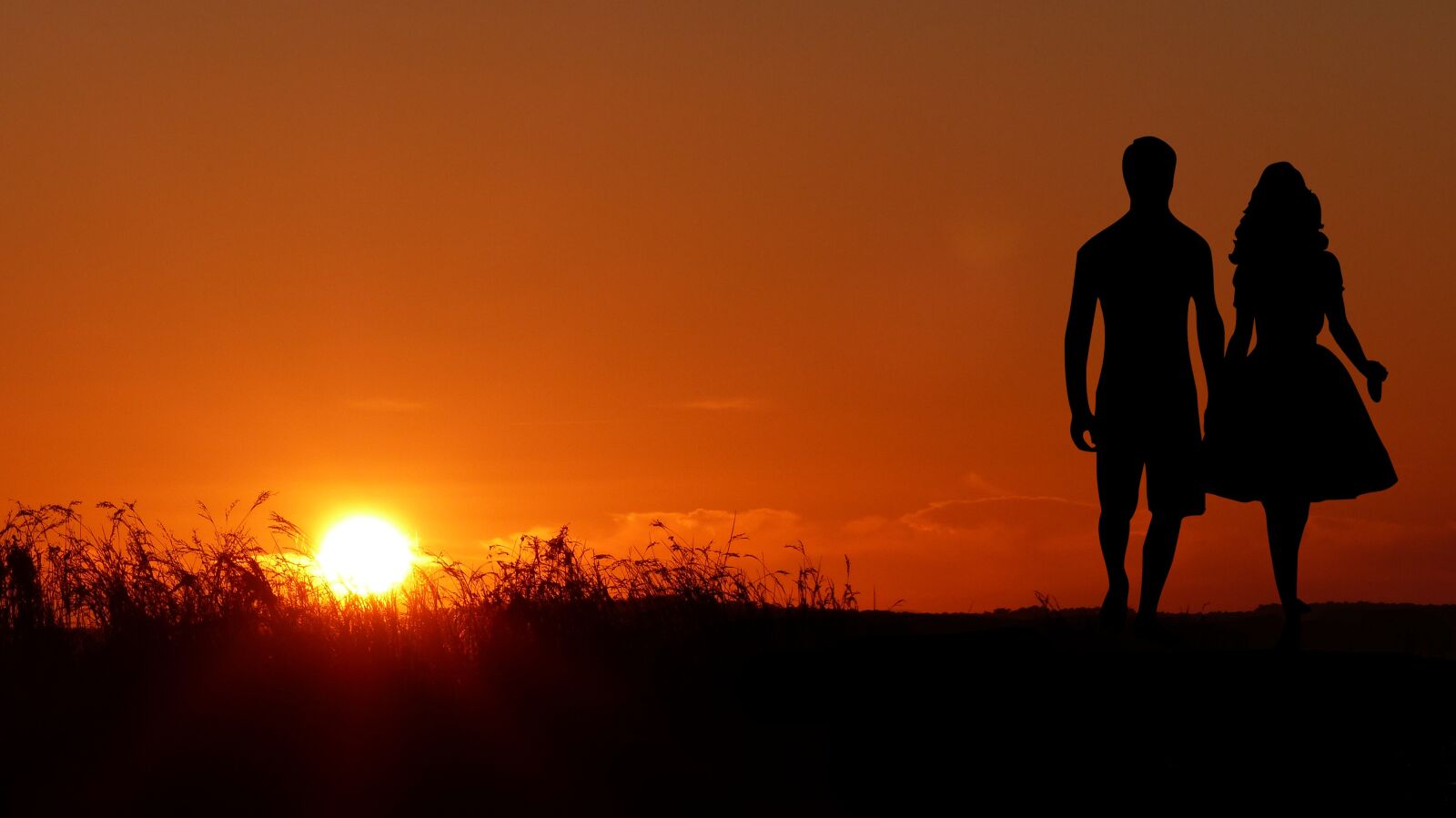 Panasonic Lumix DMC-FZ200 sample photo. Sunset, nature, couple photography