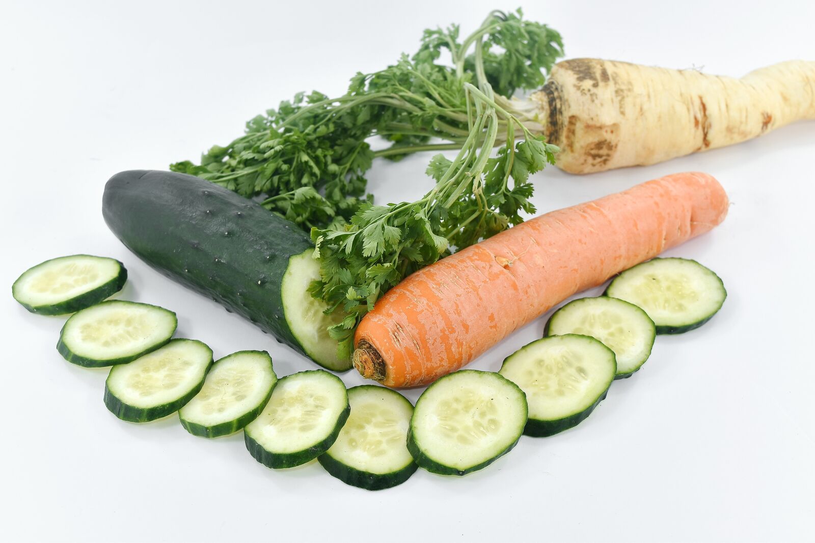 Nikon D5500 sample photo. Antioxidant, carrot, cucumber, food photography