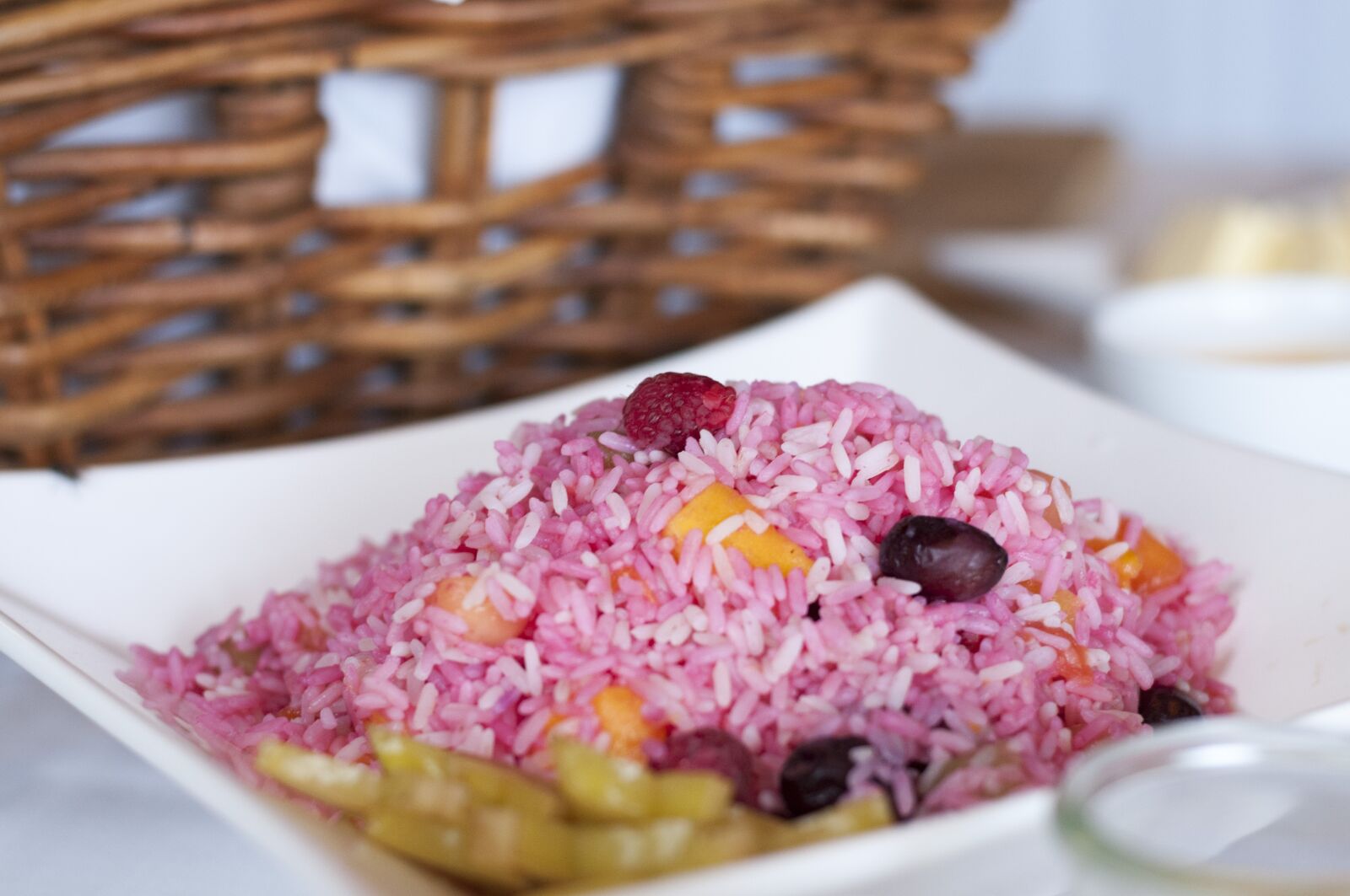 Nikon D300 sample photo. Pink rice, rice, pink photography