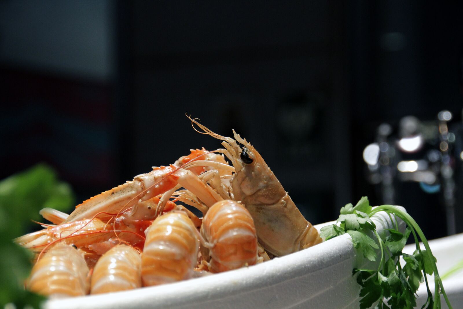 Canon EOS 7D sample photo. Prawn, seafood, shrimp photography