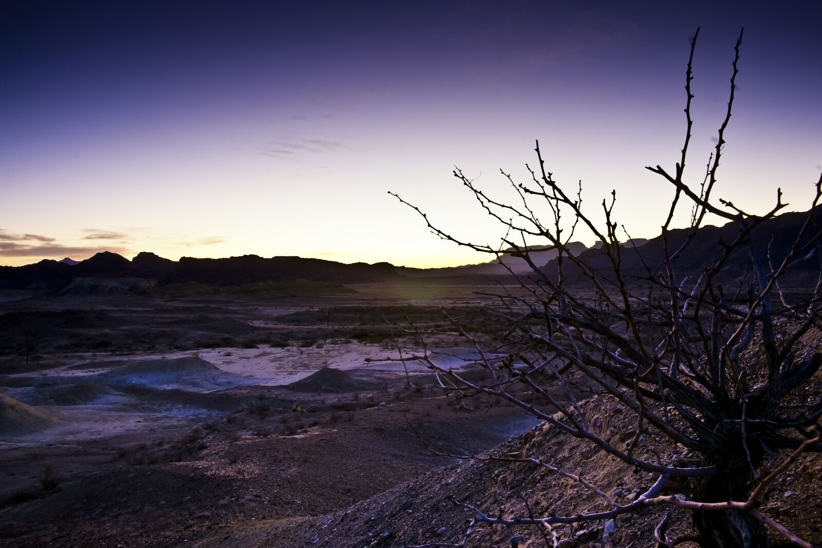 Sony Alpha DSLR-A900 sample photo. Big, bend, desert, sunrise photography