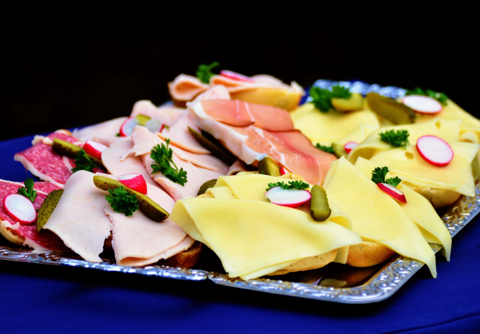 Nikon D5200 sample photo. Sandwiches, snack, party photography