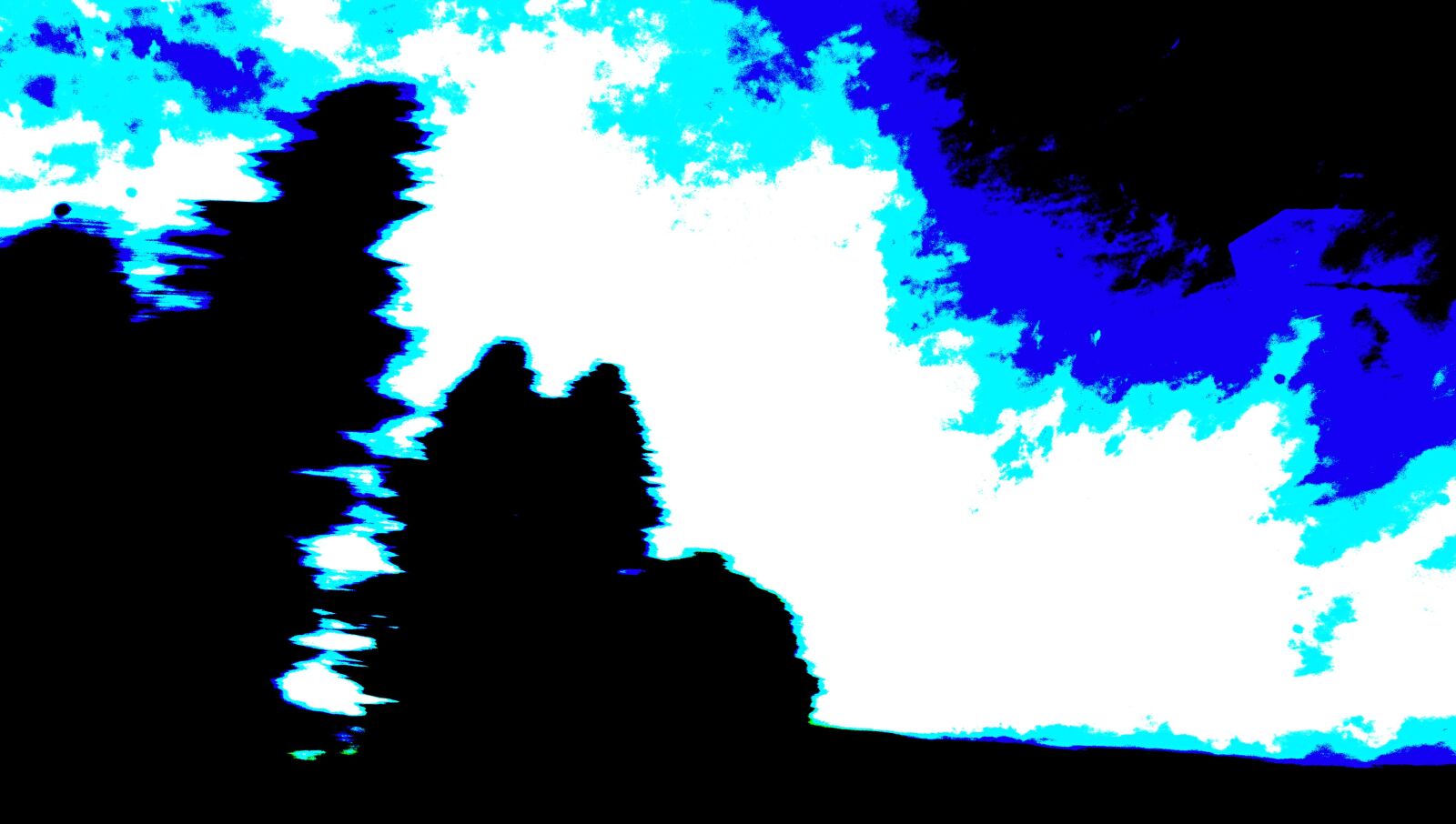 Sony a6000 sample photo. Blue, abstract, posterization photography