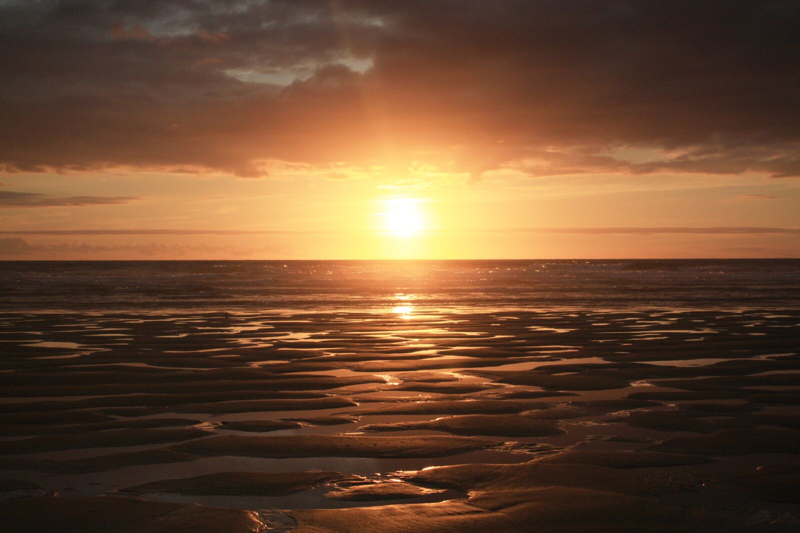 Canon EOS 450D (EOS Rebel XSi / EOS Kiss X2) sample photo. Beach sunset, dusk, sea photography