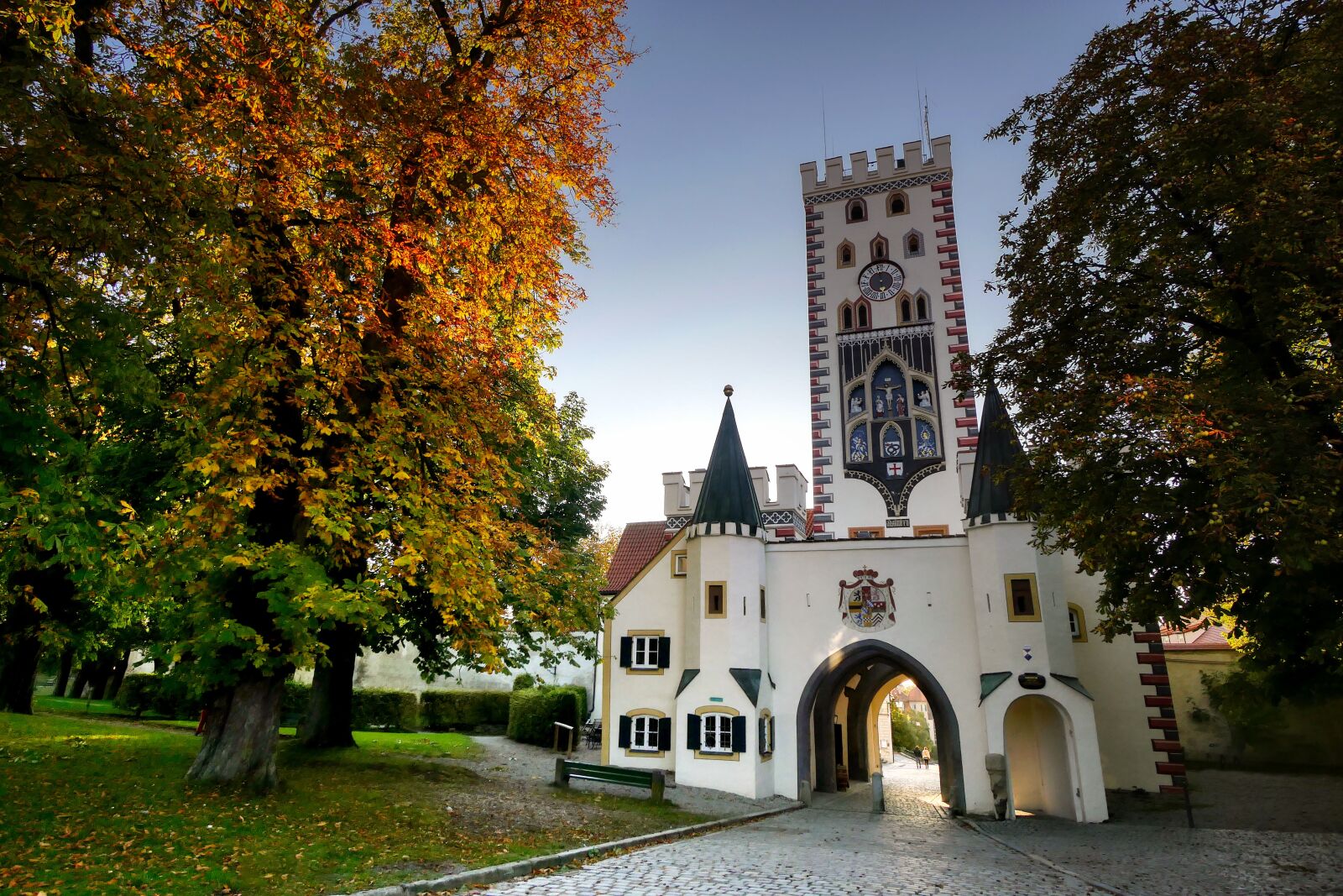 Panasonic Lumix DMC-GX8 sample photo. Bayer gate, landsberg, tree photography