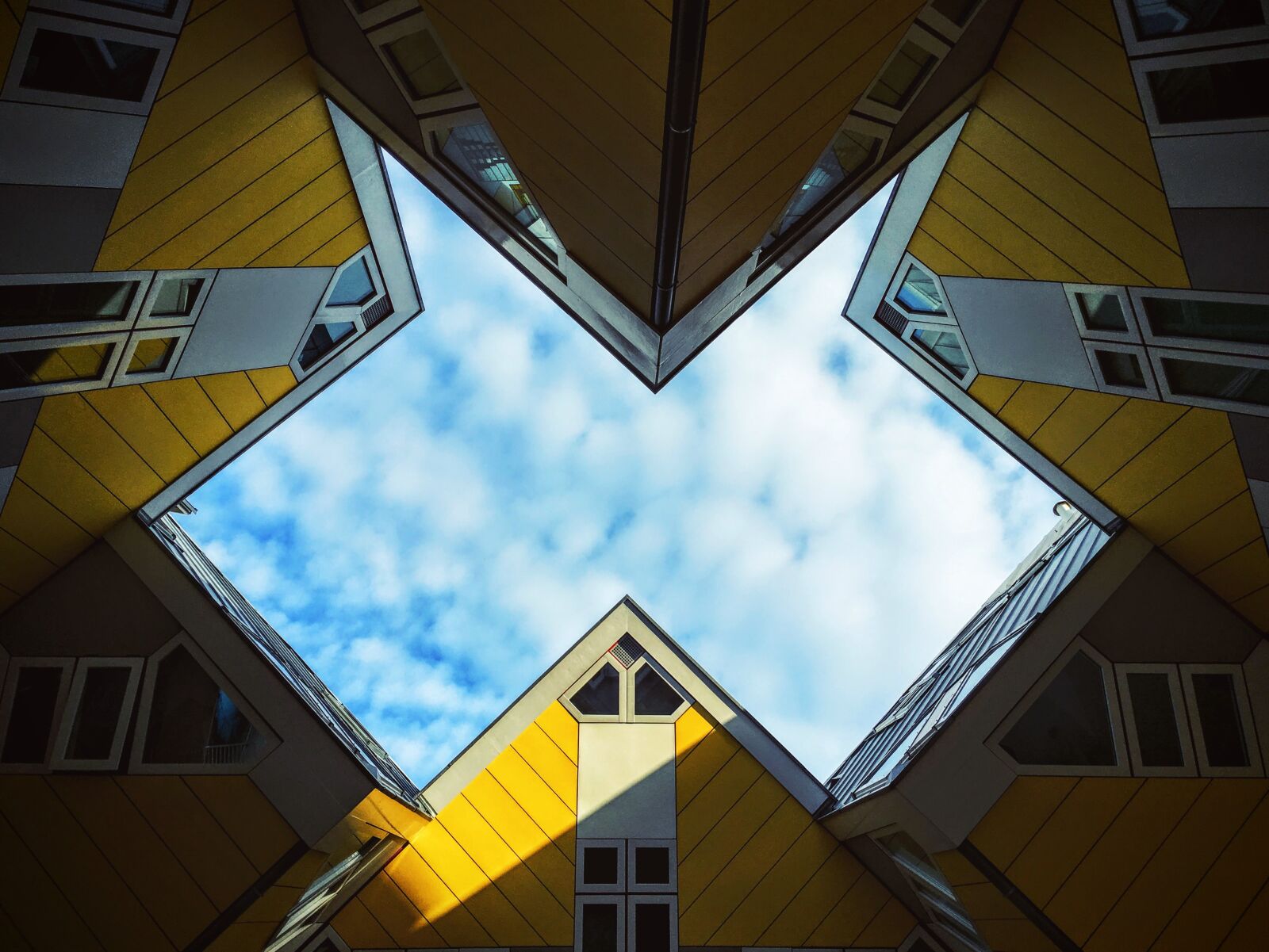 Apple iPhone 6s sample photo. Sky, geometric, architecture, kaleidoscope photography
