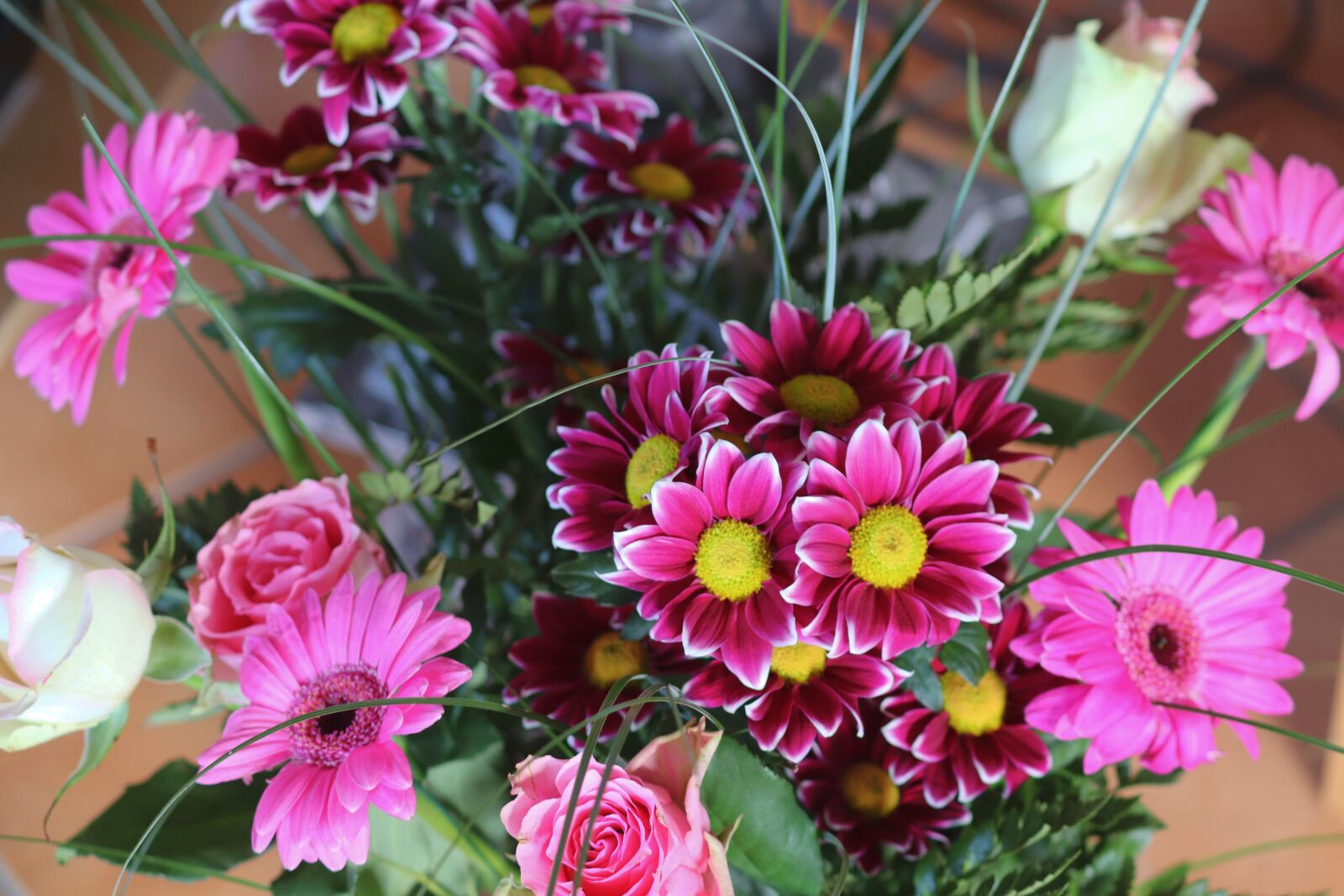 Canon EOS 200D (EOS Rebel SL2 / EOS Kiss X9) sample photo. Bouquet of flowers, gerbera photography