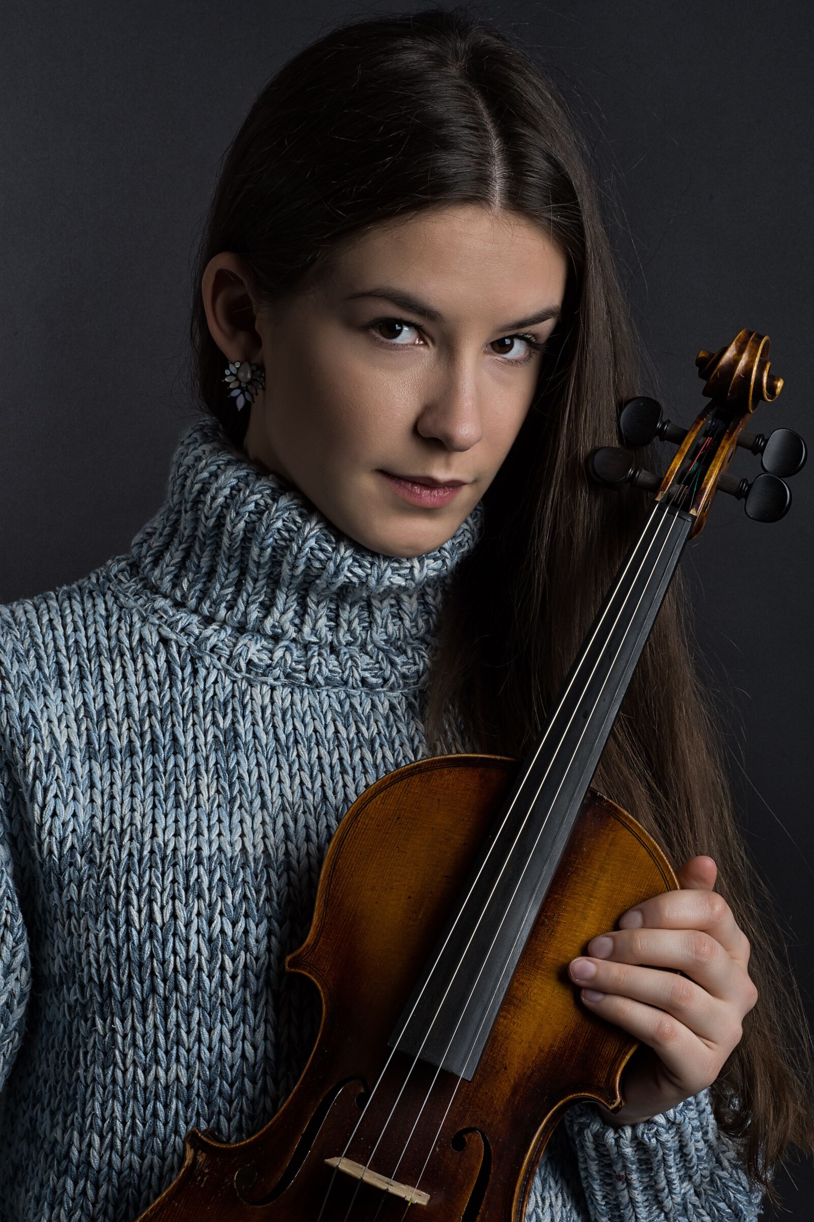 Nikon D7200 sample photo. Girl, portrait, violin photography
