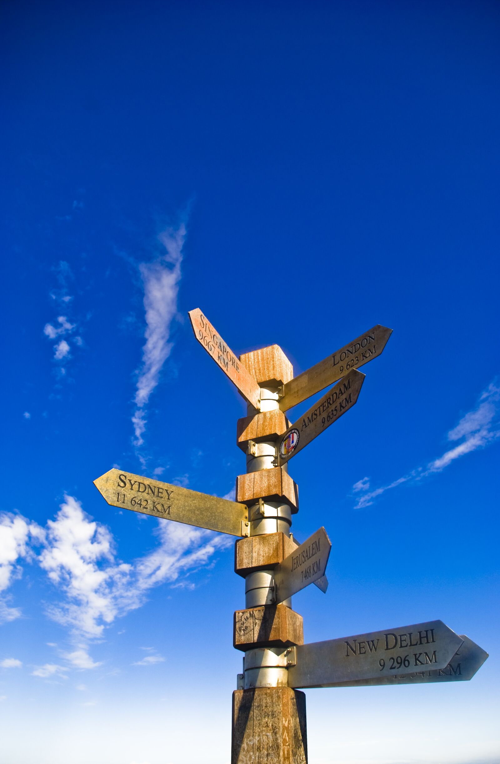 Nikon D80 sample photo. Signage, direction, sky photography