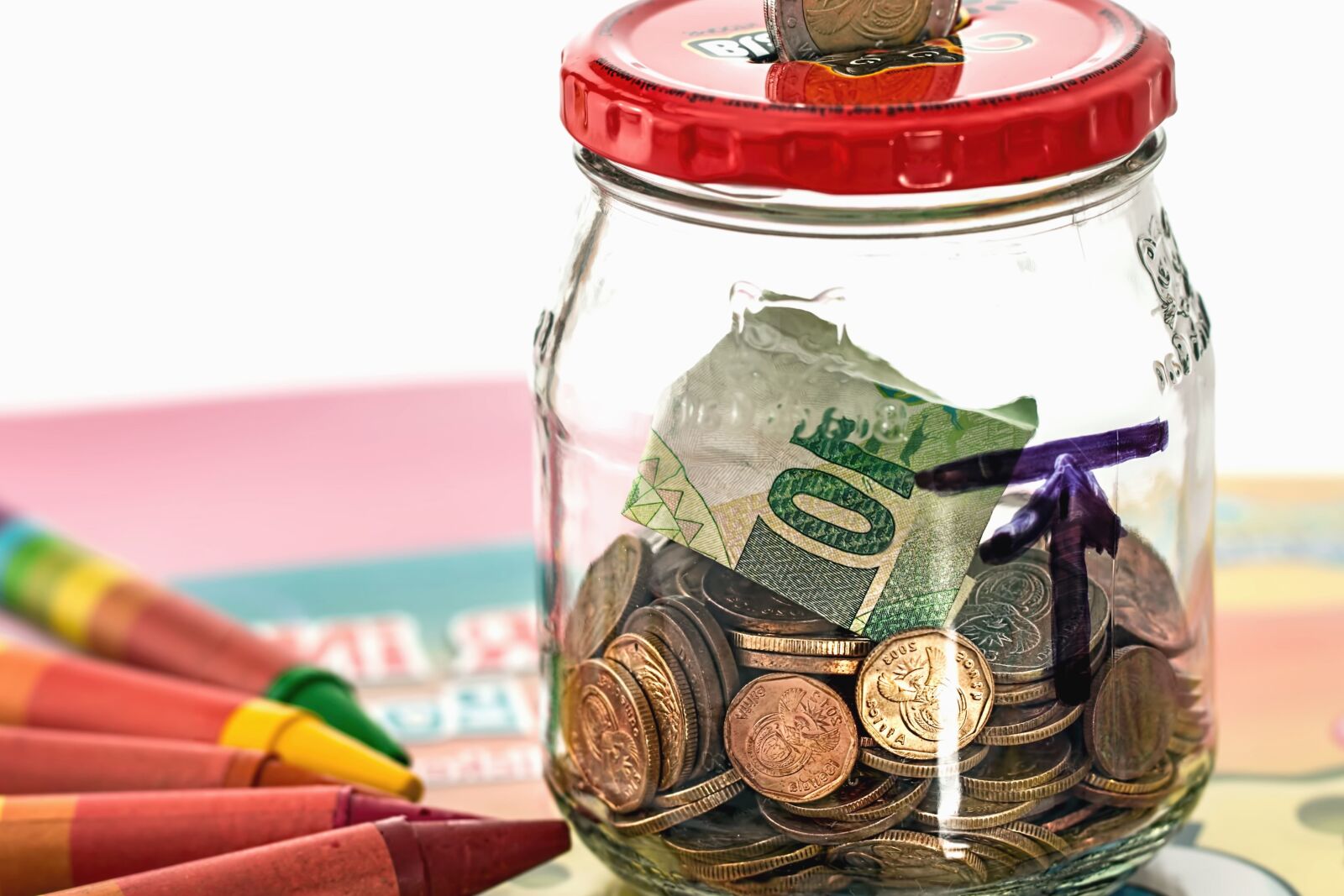 Canon EOS 70D sample photo. Jar, money, metal coin photography
