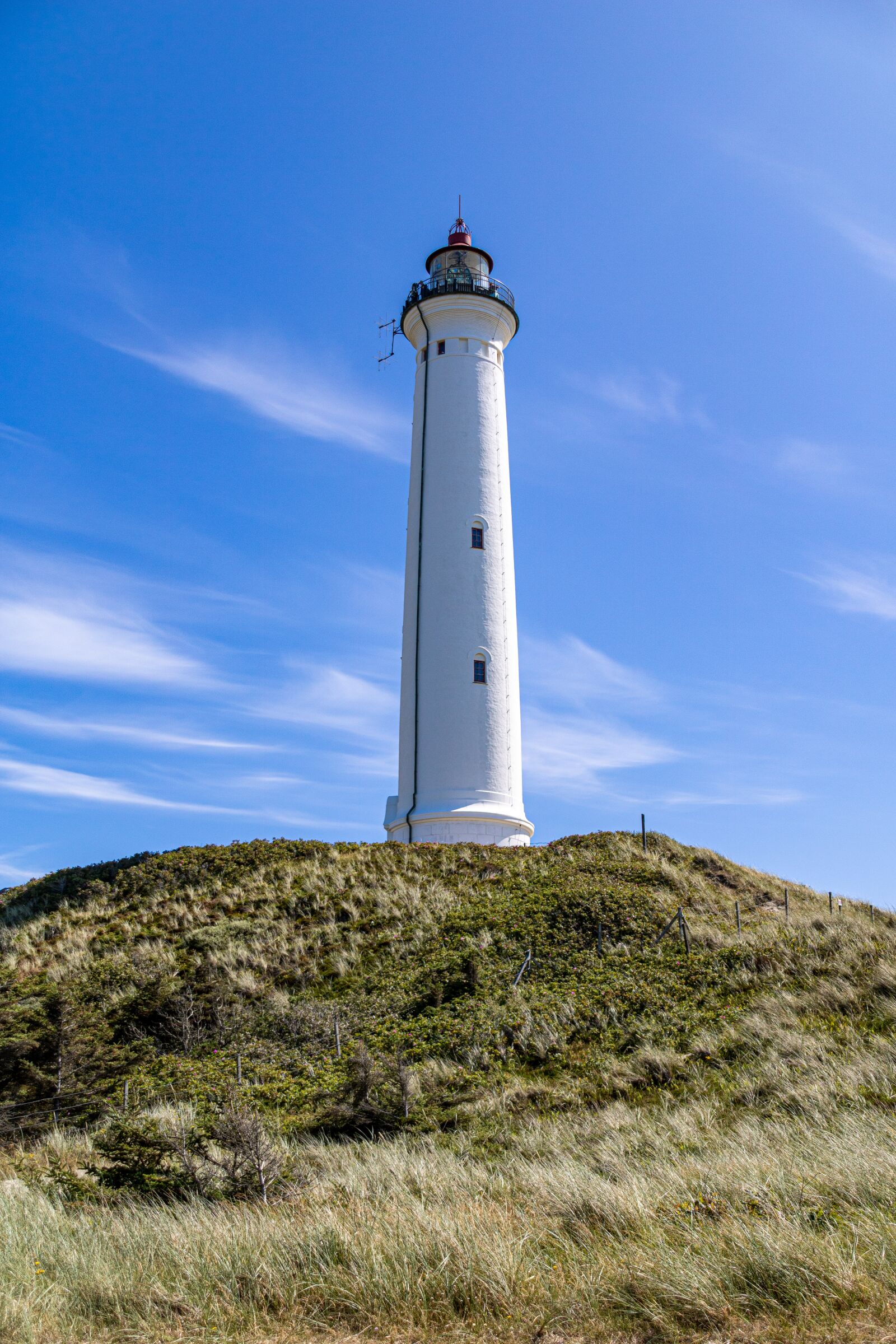 Canon EOS 750D (EOS Rebel T6i / EOS Kiss X8i) + Canon TS-E 90mm F2.8 Tilt-Shift sample photo. Lighthouse, lyngvig, dunes photography