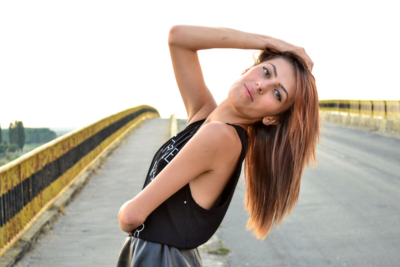 Nikon D3100 sample photo. Girl, skirt, hat photography