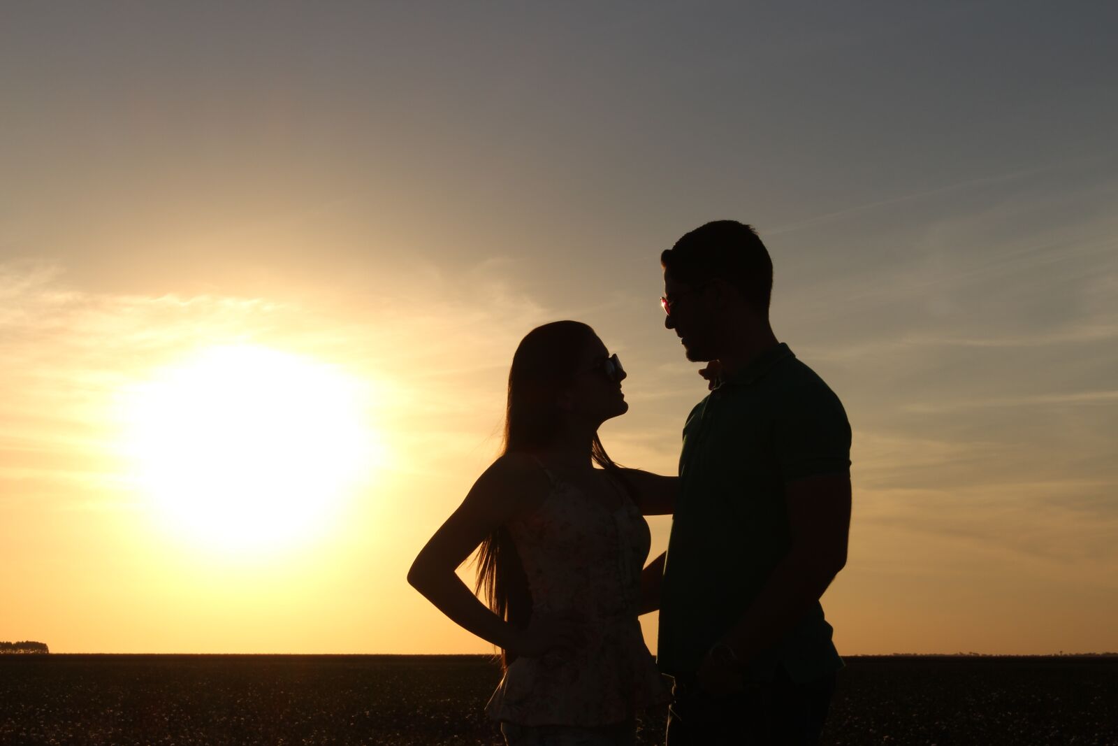 Canon EOS 700D (EOS Rebel T5i / EOS Kiss X7i) sample photo. Love story, silhouette, sunset photography