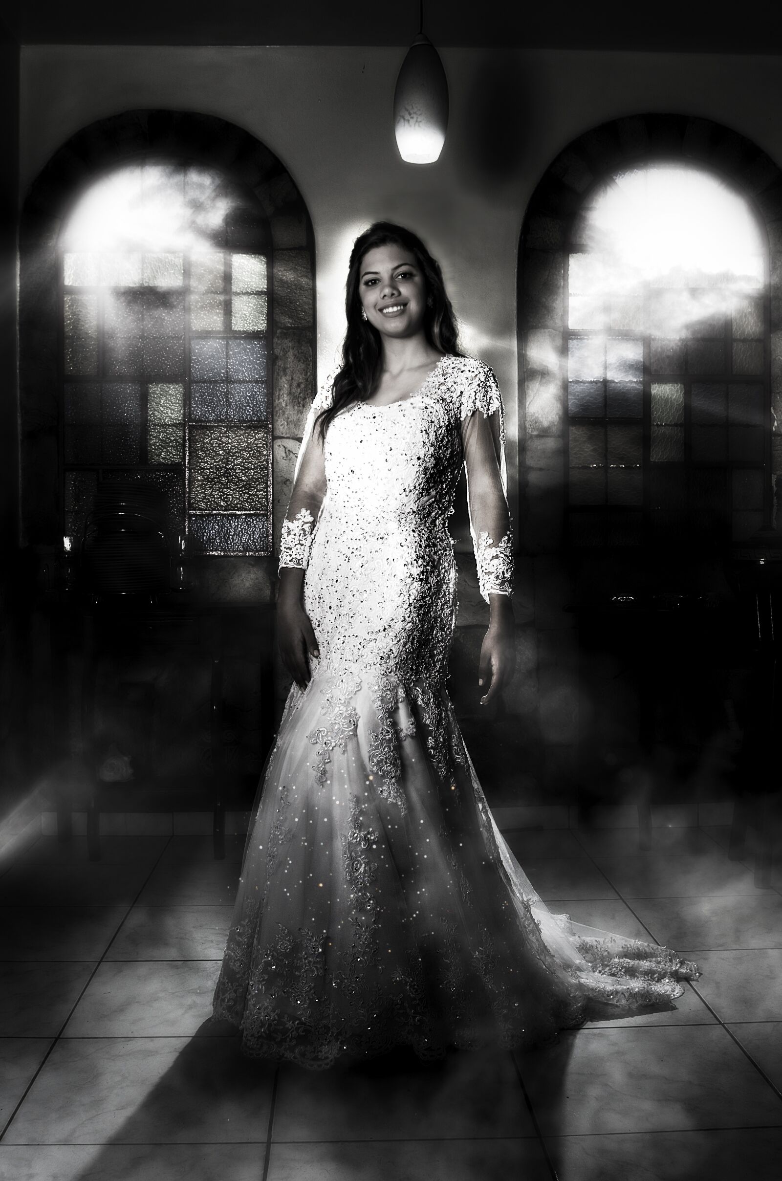 Nikon D5100 sample photo. Brides, female, wedding dress photography