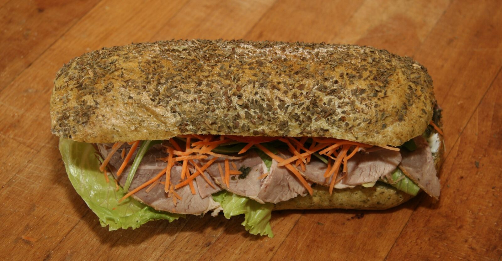 Canon EOS 20D sample photo. Sandwich, leg of lamb photography