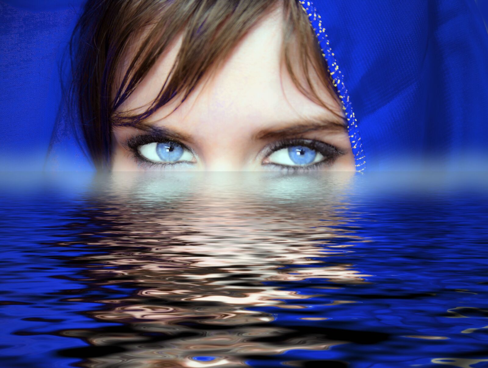 Canon EOS 5D Mark III sample photo. Woman, eyes, water photography