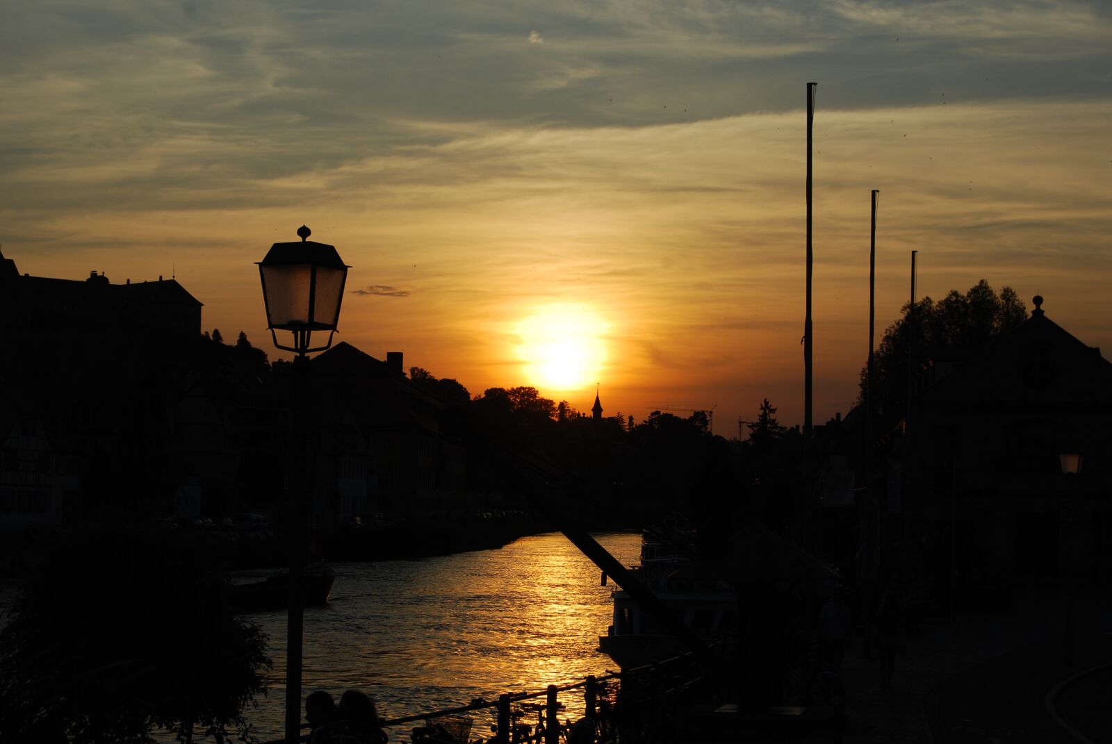 Nikon D40X sample photo. Bamberg, river, sunset photography