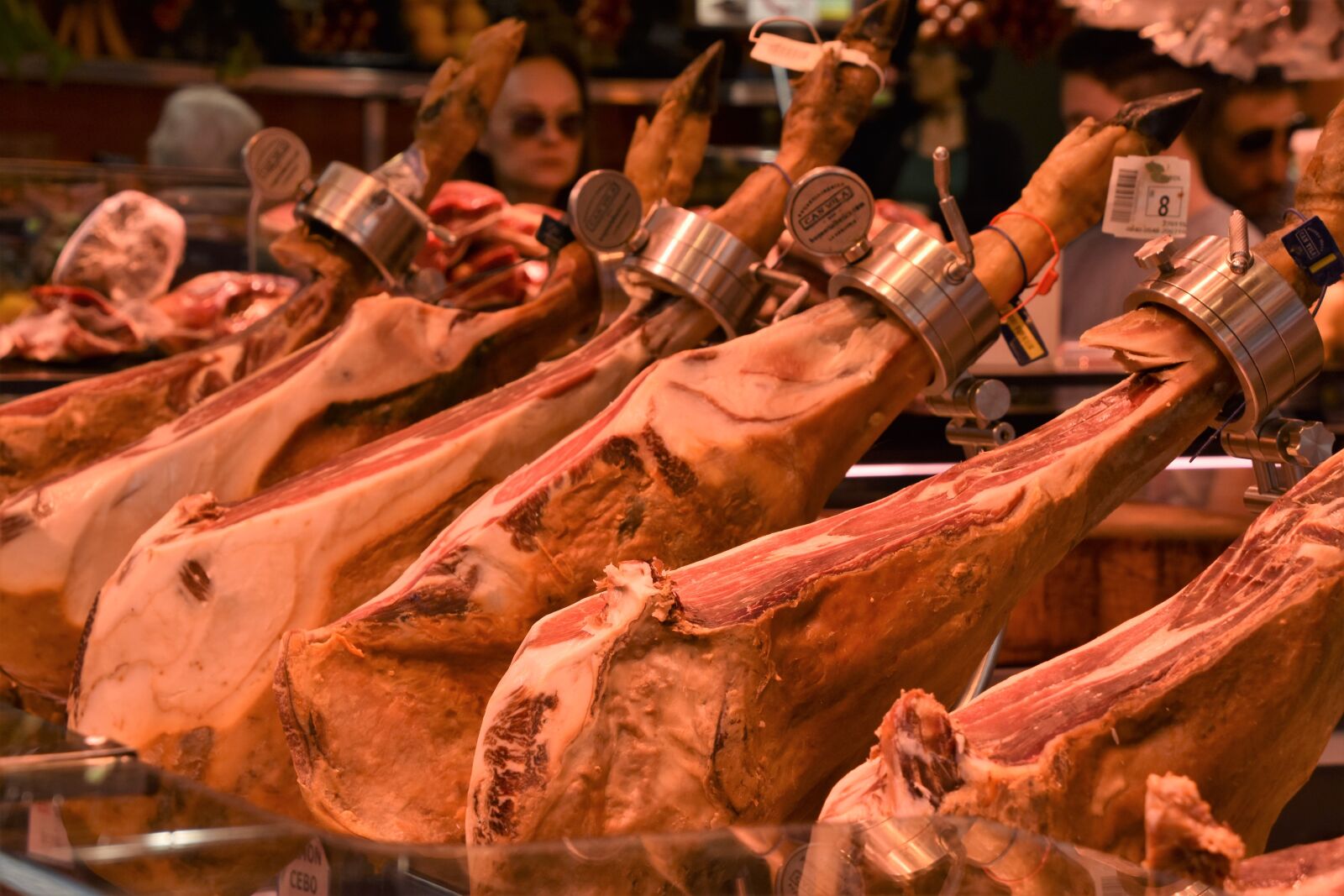 Nikon D5600 sample photo. Market, iberian ham, pork photography