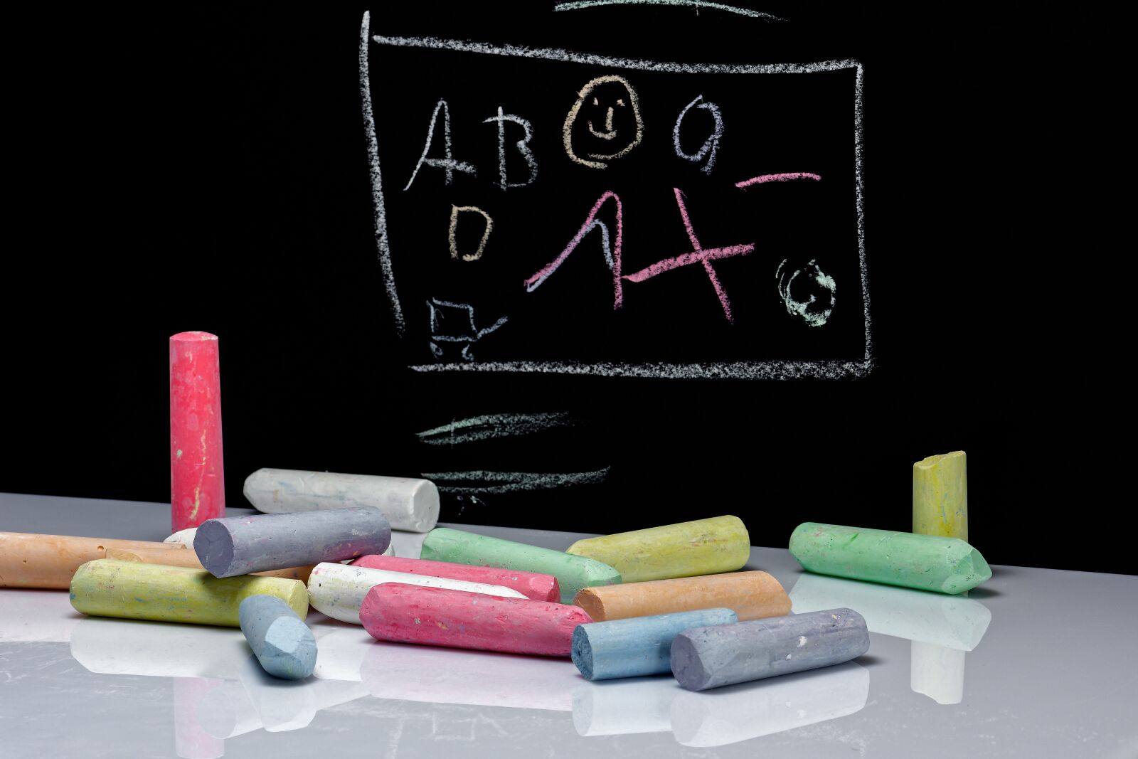 Nikon D7200 sample photo. Chalk, paint, learn photography