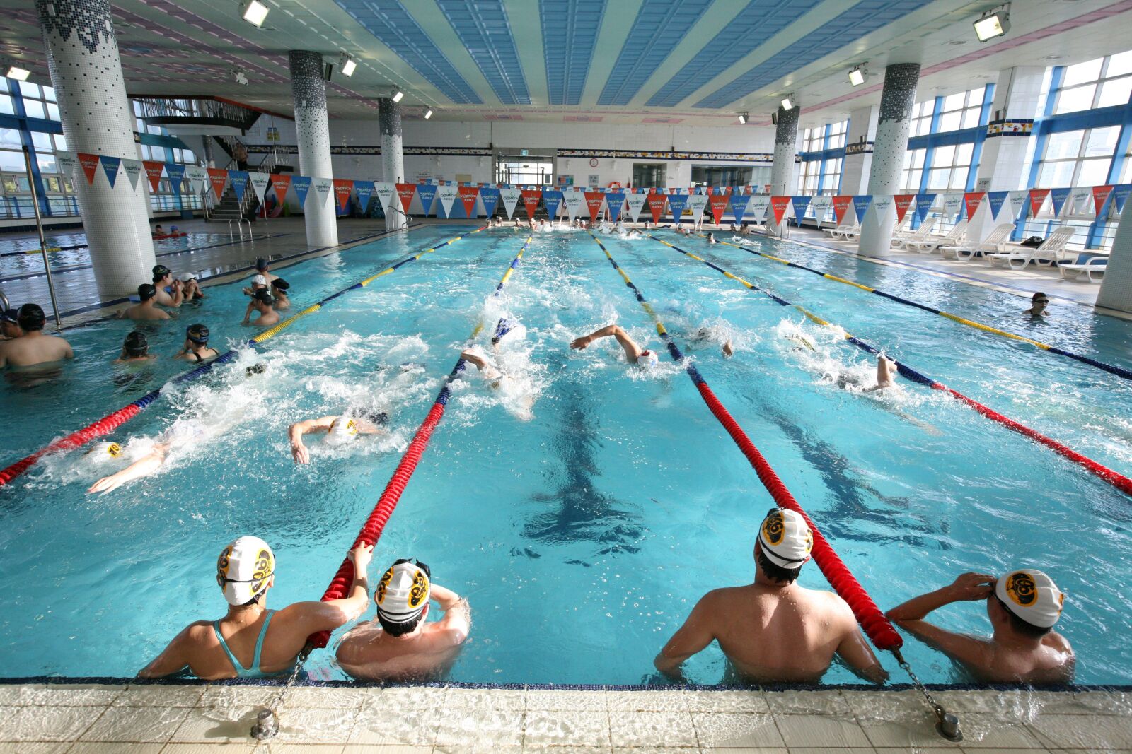 Canon EOS 5D sample photo. Swimming, pool, indoor pool photography