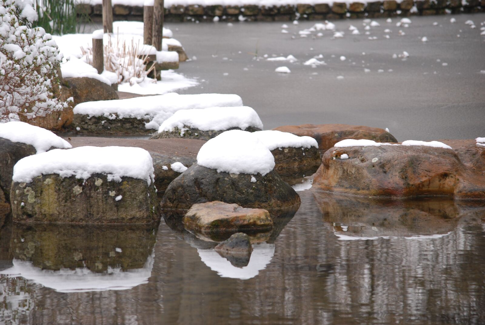 Nikon D80 sample photo. Winter, snow, pond photography