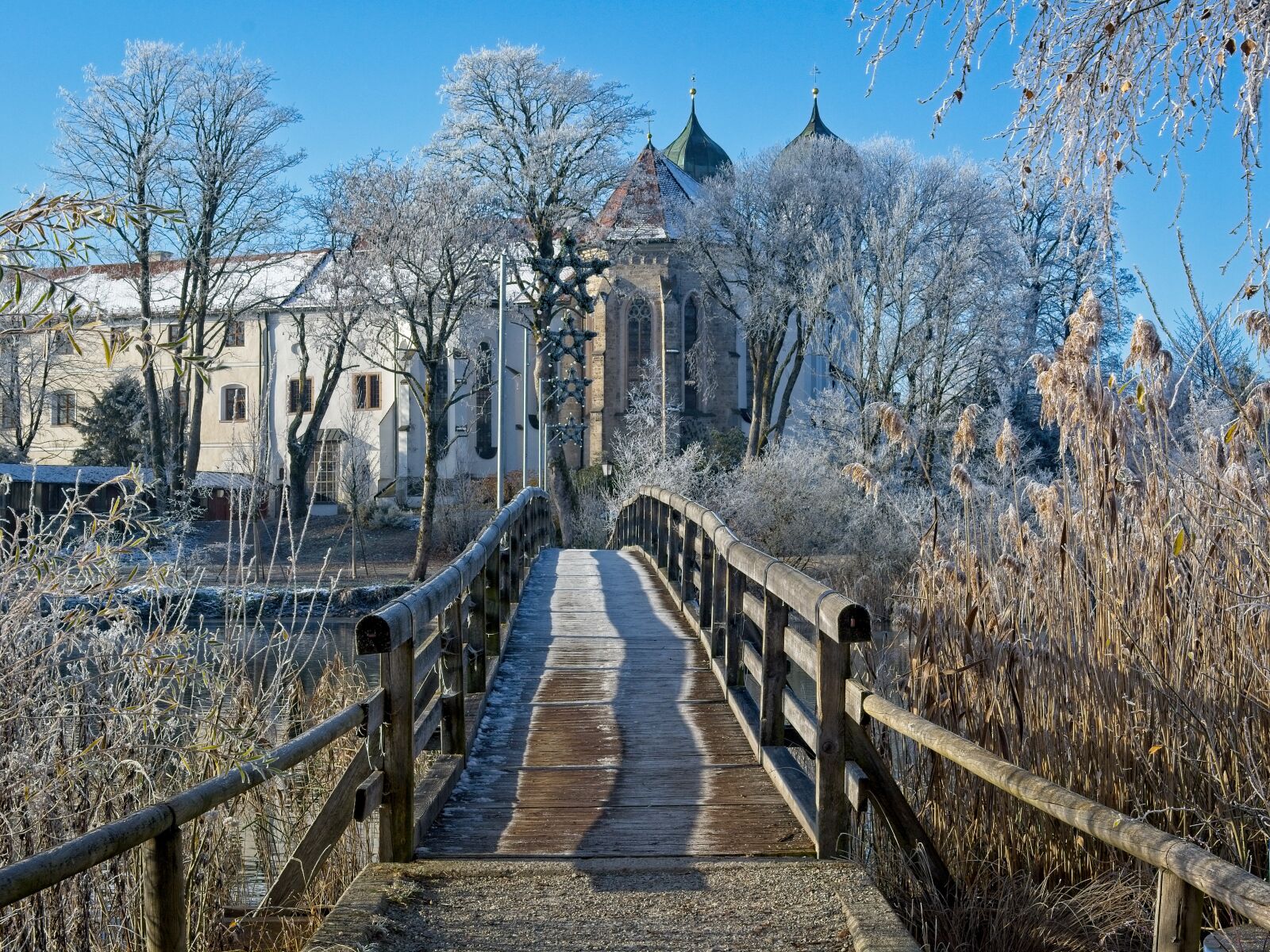 Nikon D7100 sample photo. Winter, frost, monastery seeon photography