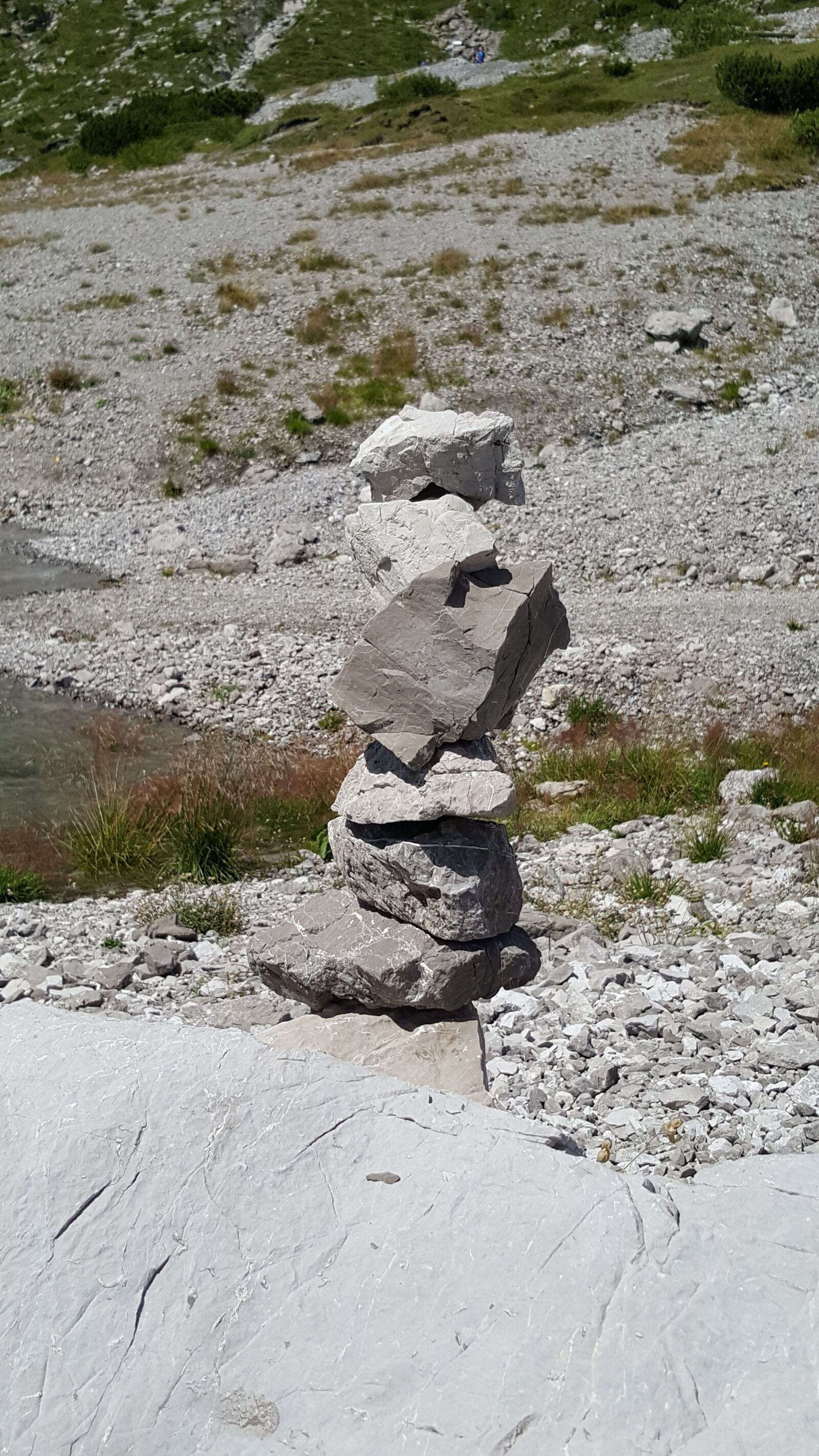 Samsung Galaxy S6 sample photo. Stone pile, cairn, mountains photography