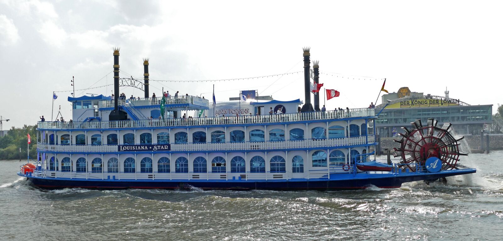 Panasonic Lumix DMC-FZ1000 sample photo. Paddle steamer, elbe, hamburg photography