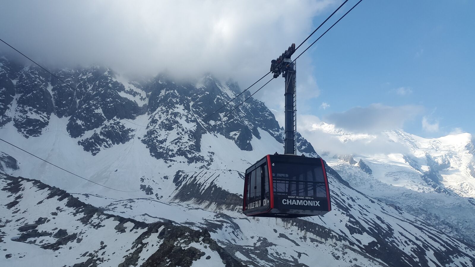 Samsung Galaxy Alpha sample photo. Chamonix, cable car, aiguille photography
