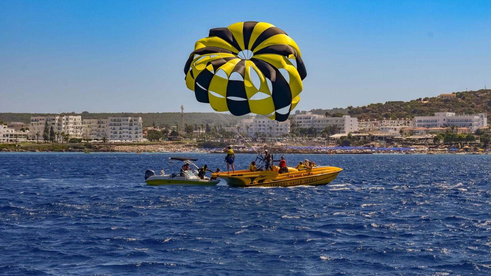 Nikon D3300 sample photo. Parachute, paragliding, yellow photography