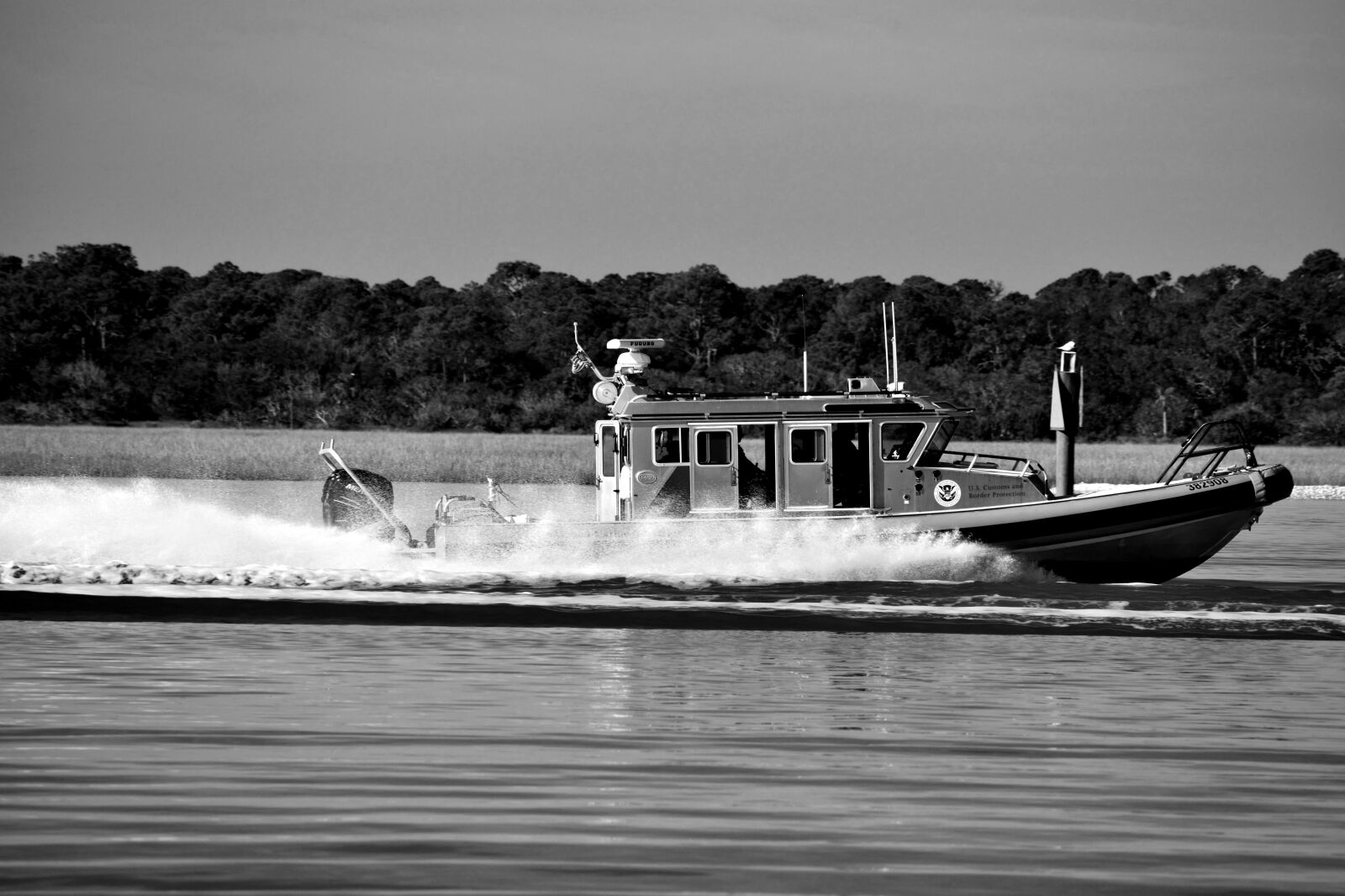 Nikon D3300 sample photo. Homeland security, boat, border photography