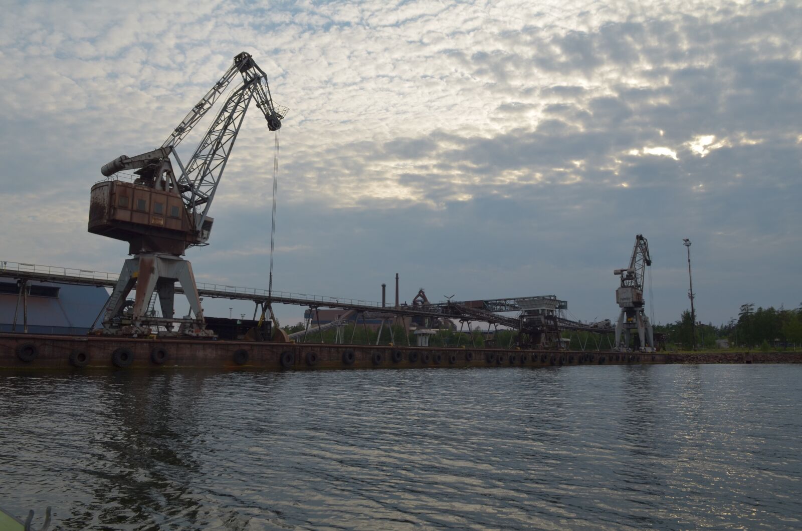 Nikon D5100 sample photo. Crane, factory, port photography