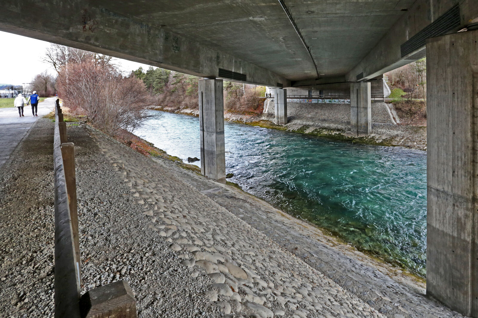 Canon EOS 5D Mark III sample photo. Bridge, grey, landscape, river photography