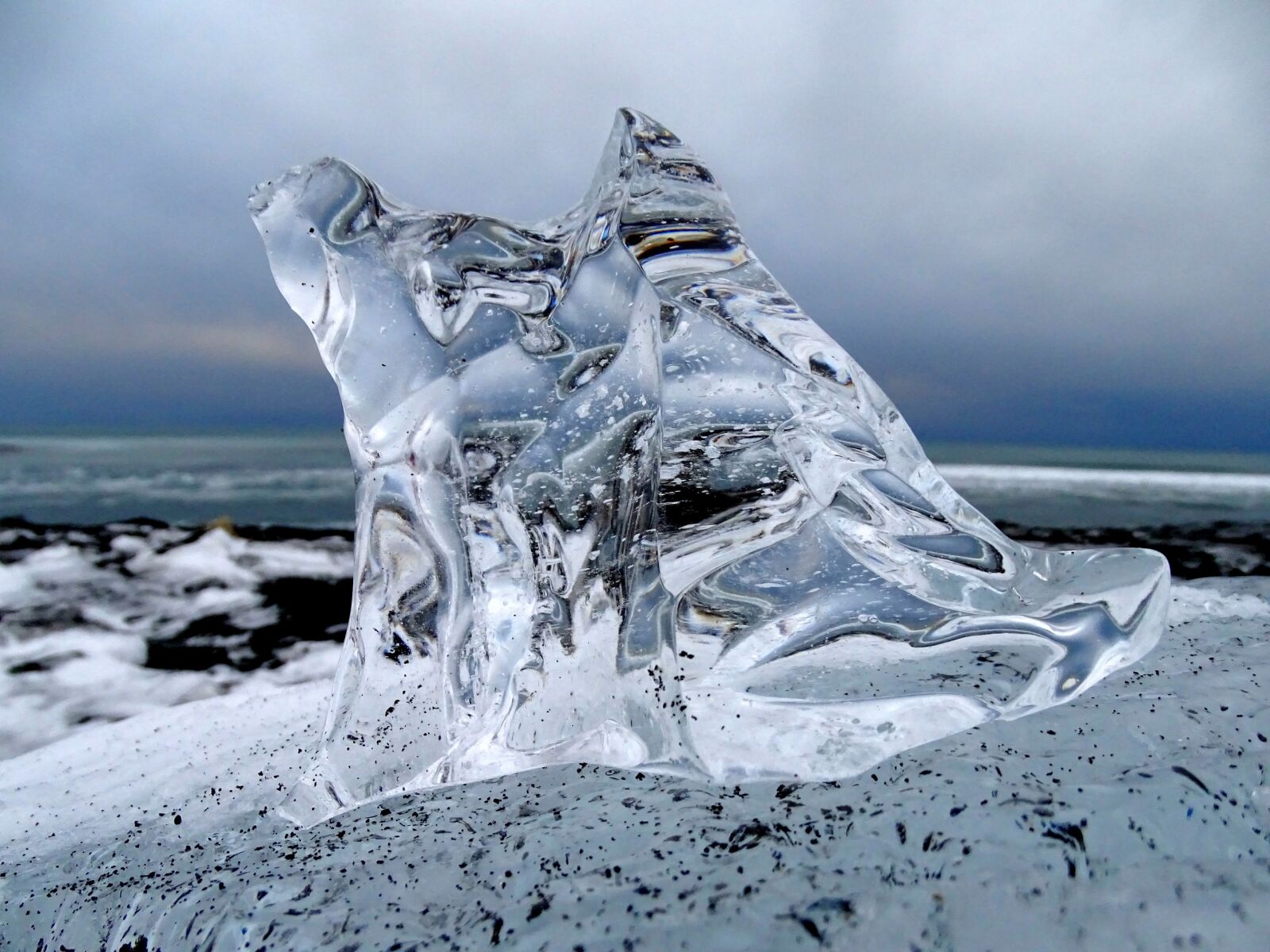 Sony DSC-HX400 sample photo. Ice floe, ice, winter photography