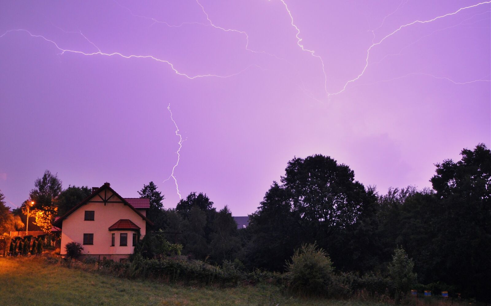 Nikon D90 sample photo. Storm, weather, night photography