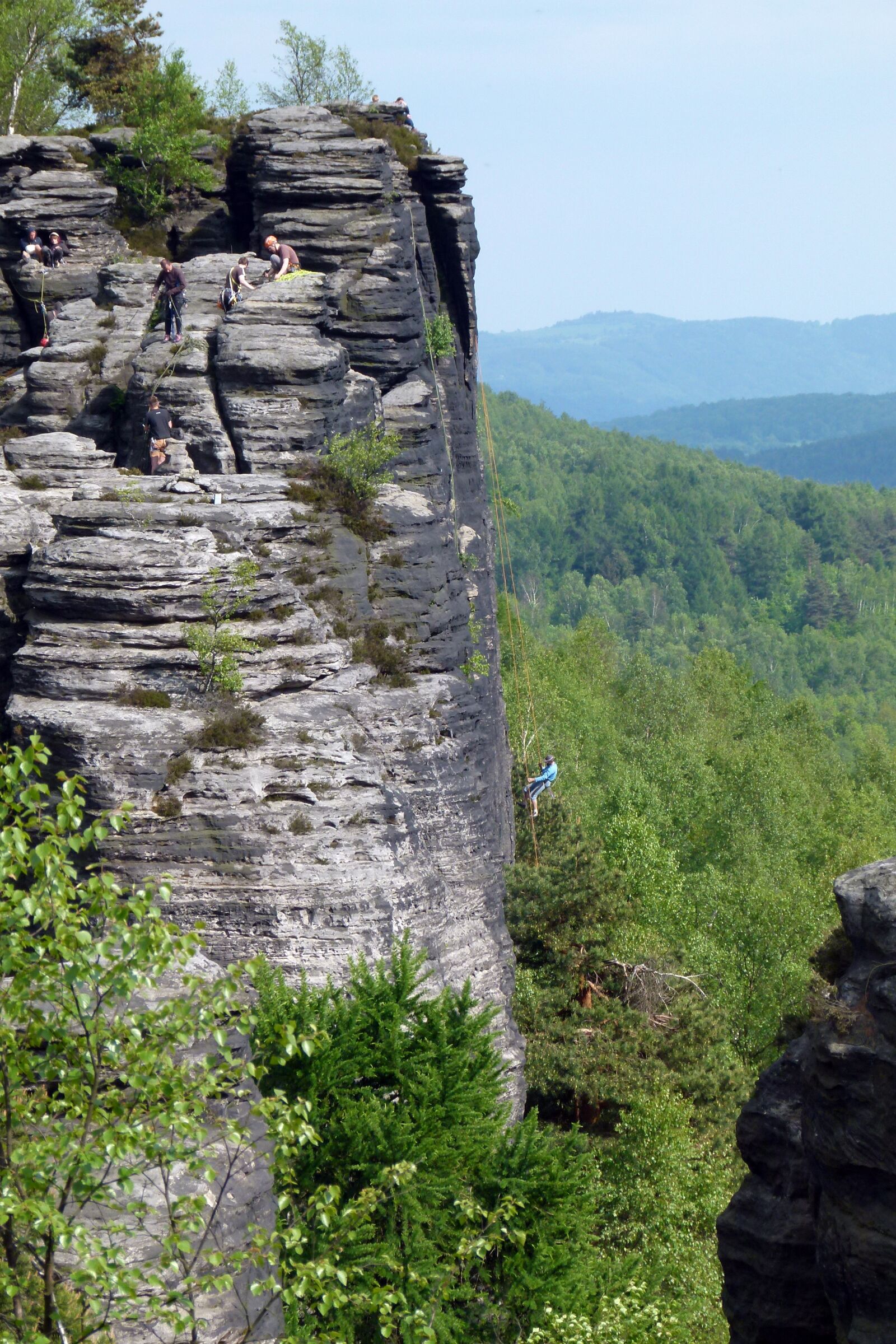 Panasonic Lumix DMC-FZ100 sample photo. Climb, elbe sandstone, landscape photography