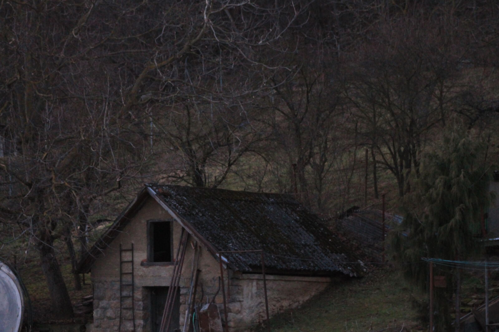 Canon EF 75-300mm f/4-5.6 sample photo. Horror, old, house, and photography