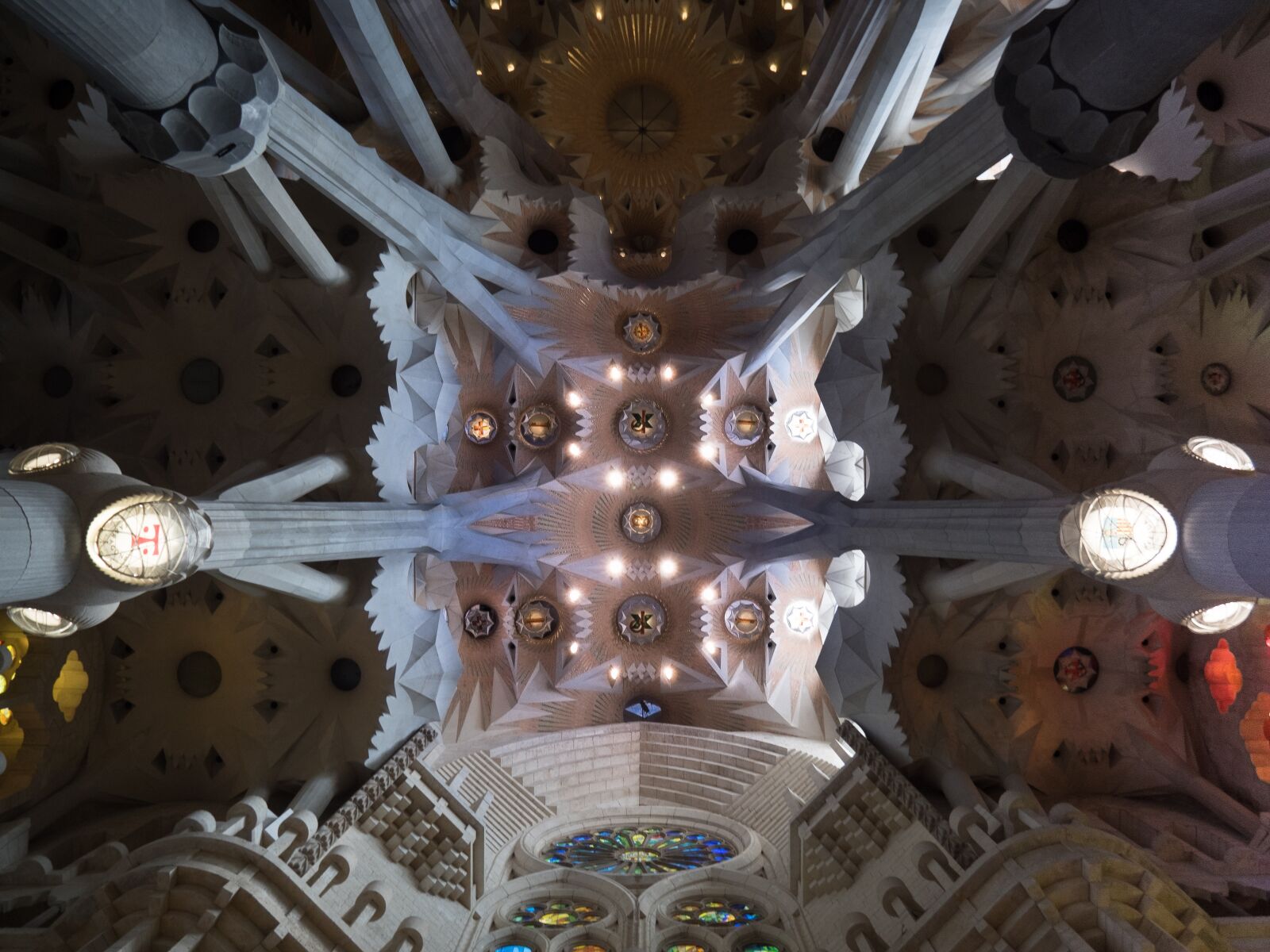 Olympus OM-D E-M5 II sample photo. Ceiling, cathedral, sagrada fam photography