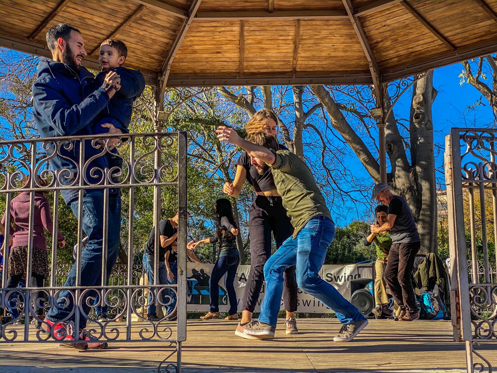 Apple iPhone 11 Pro sample photo. Barcelona, park, dancing photography