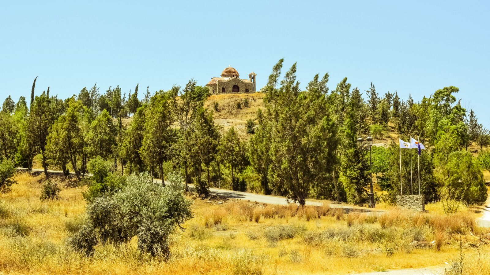 Nikon D3300 sample photo. Church, hill, landscape photography