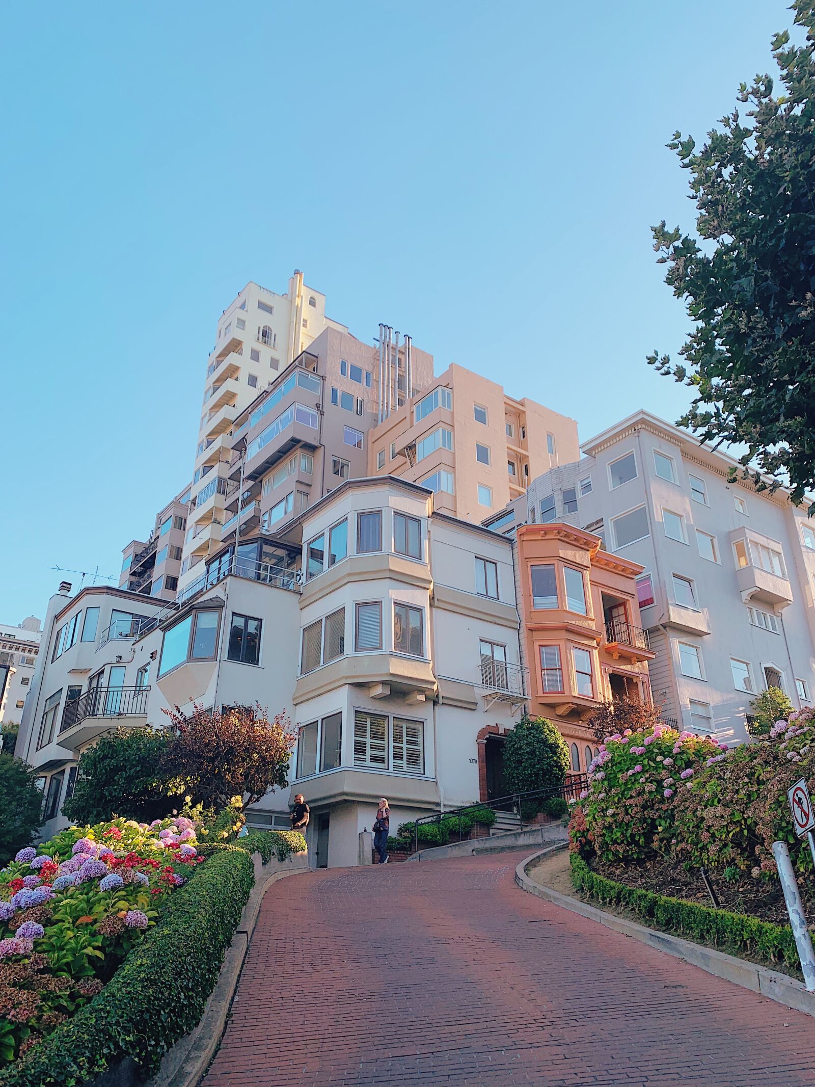iPhone XS back dual camera 4.25mm f/1.8 sample photo. Lombard street, beautiful street photography