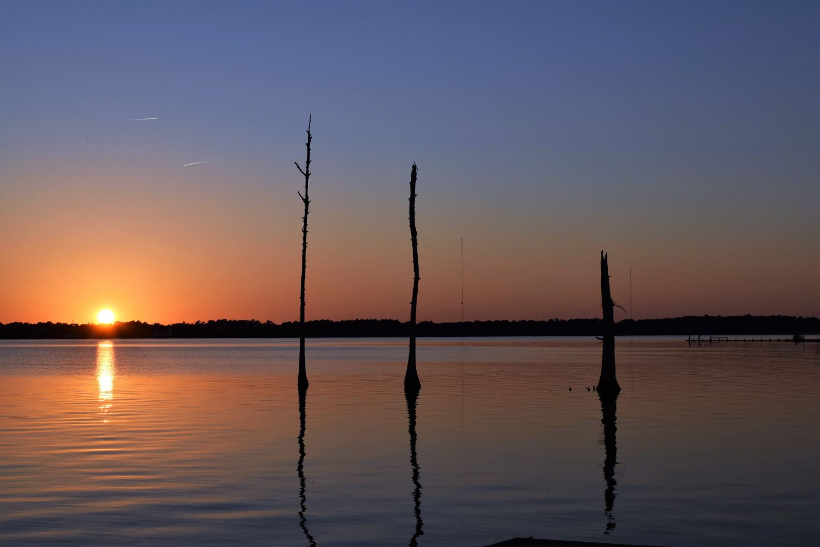 Nikon D3300 sample photo. Sundown, river, trees photography