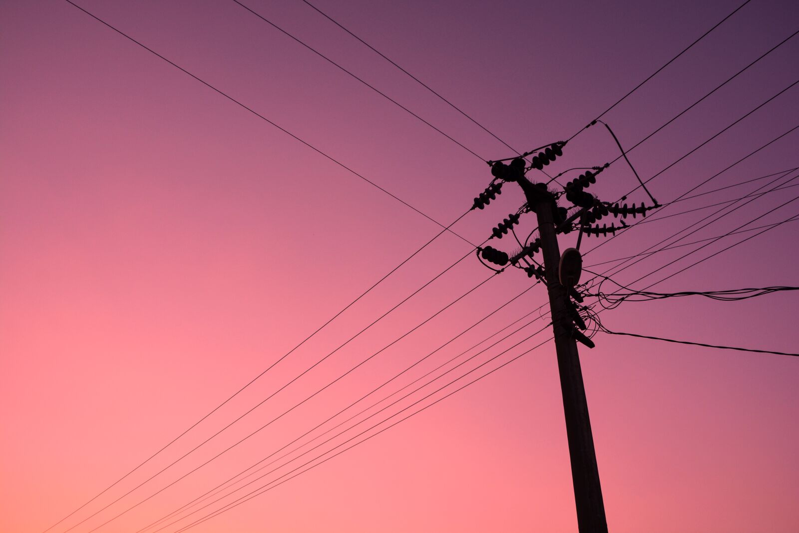 Nikon D5200 sample photo. Electric pole, the sky photography