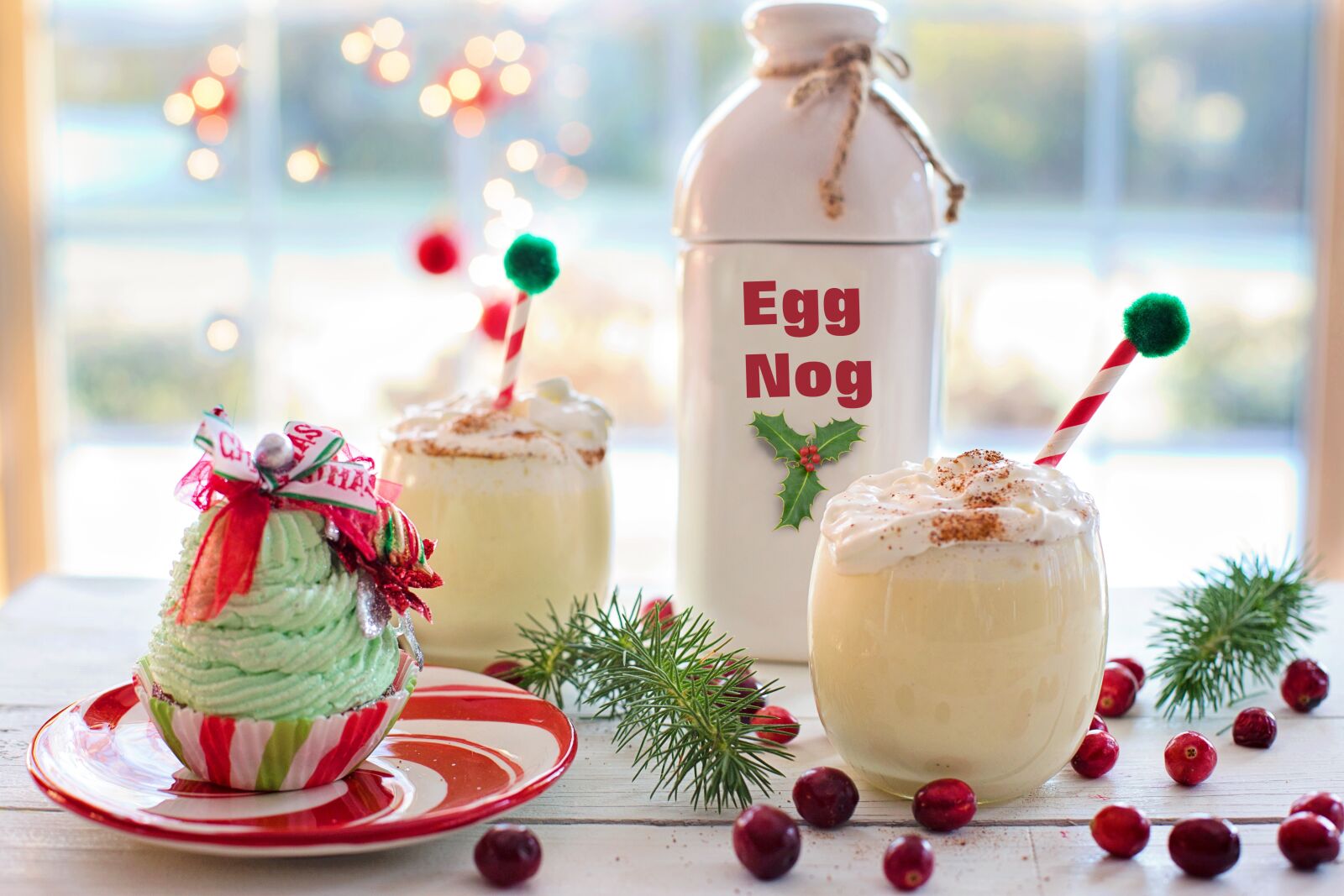Canon EF 50mm F1.4 USM sample photo. Egg nog, christmas, drink photography