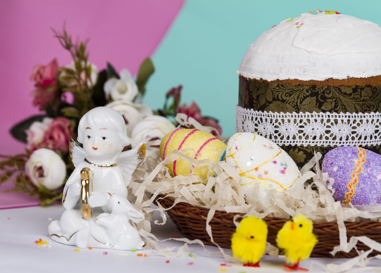 Canon EOS 7D + Canon EF 24-70mm F2.8L II USM sample photo. Easter, easter cake, eggs photography