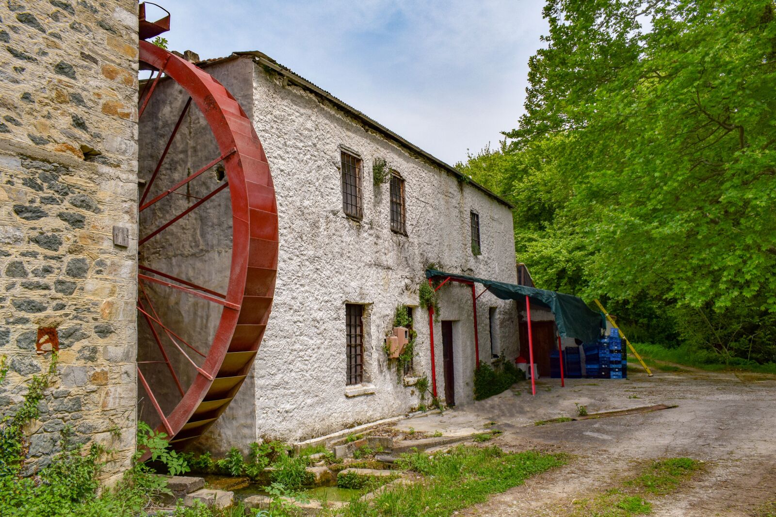 Nikon D3300 sample photo. Watermill, wheel, building photography